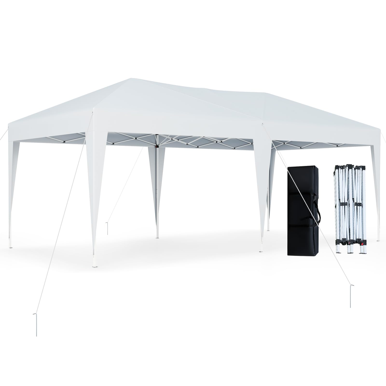 Tangkula 10 x 20 FT Pop Up Canopy Easy Setup Outdoor Tent Shelter